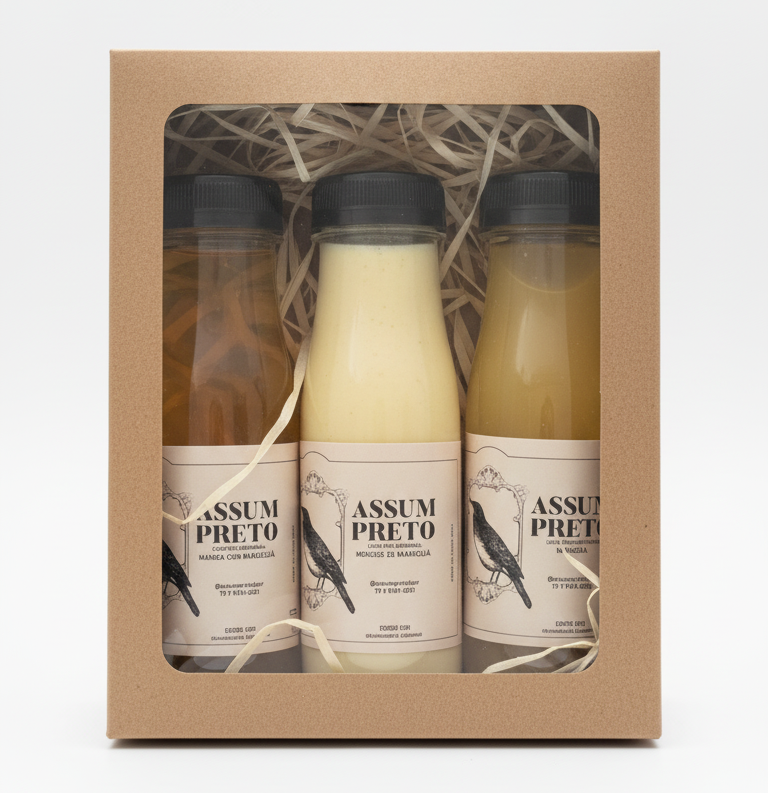 Seu Trio de Sabores: Kit Assum Preto 200ml